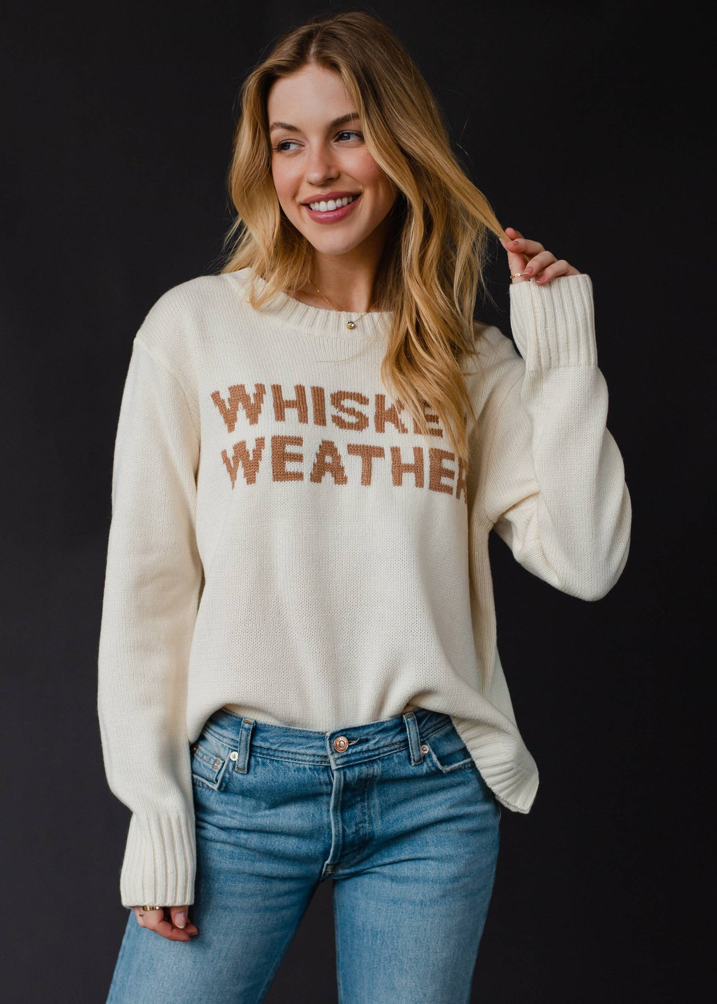 Envy Ivory Whiskey Weather Sweater