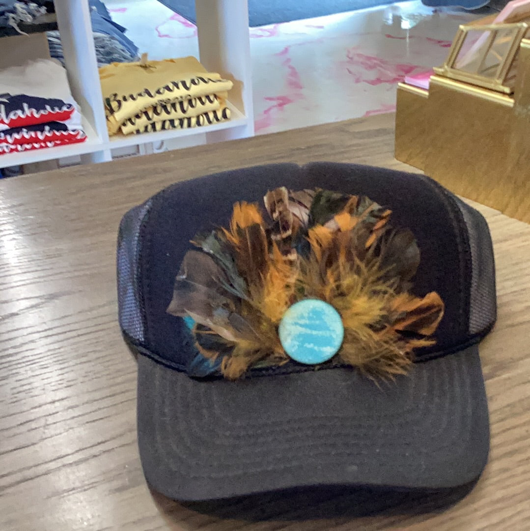 Flybird Austin Pheasant Feather Trucker Hat