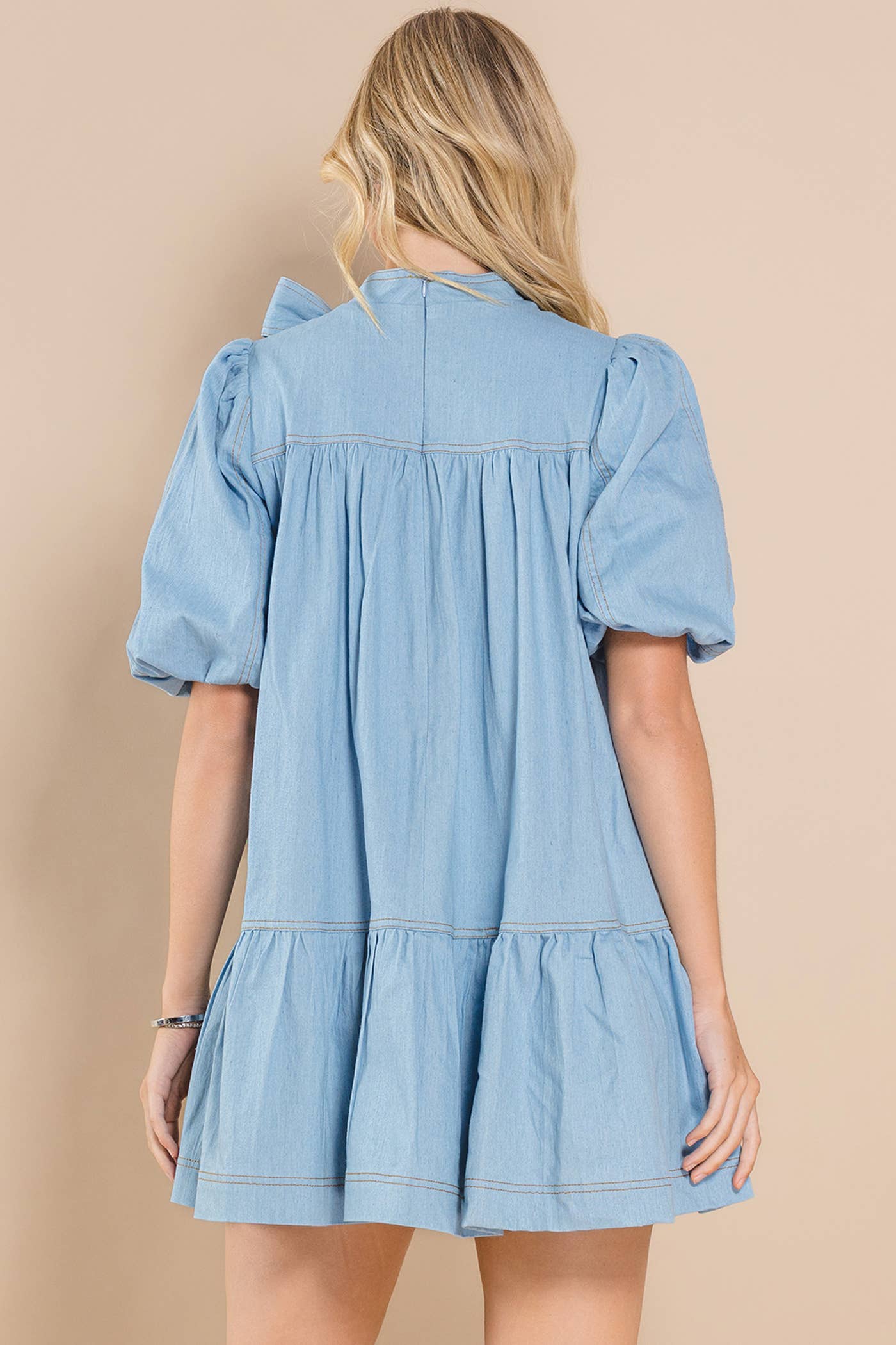 Tiffany Chic Style Casual Denim Dress