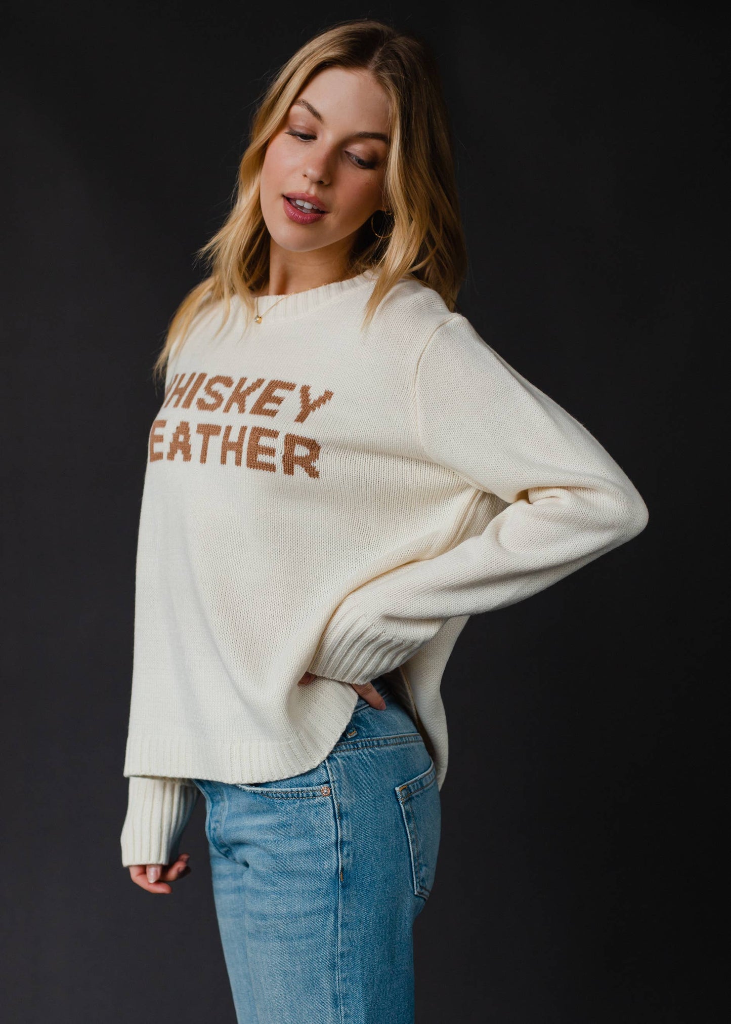 Envy Ivory Whiskey Weather Sweater