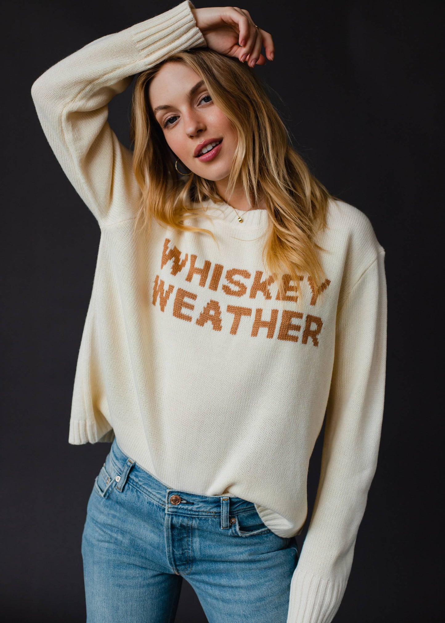 Envy Ivory Whiskey Weather Sweater