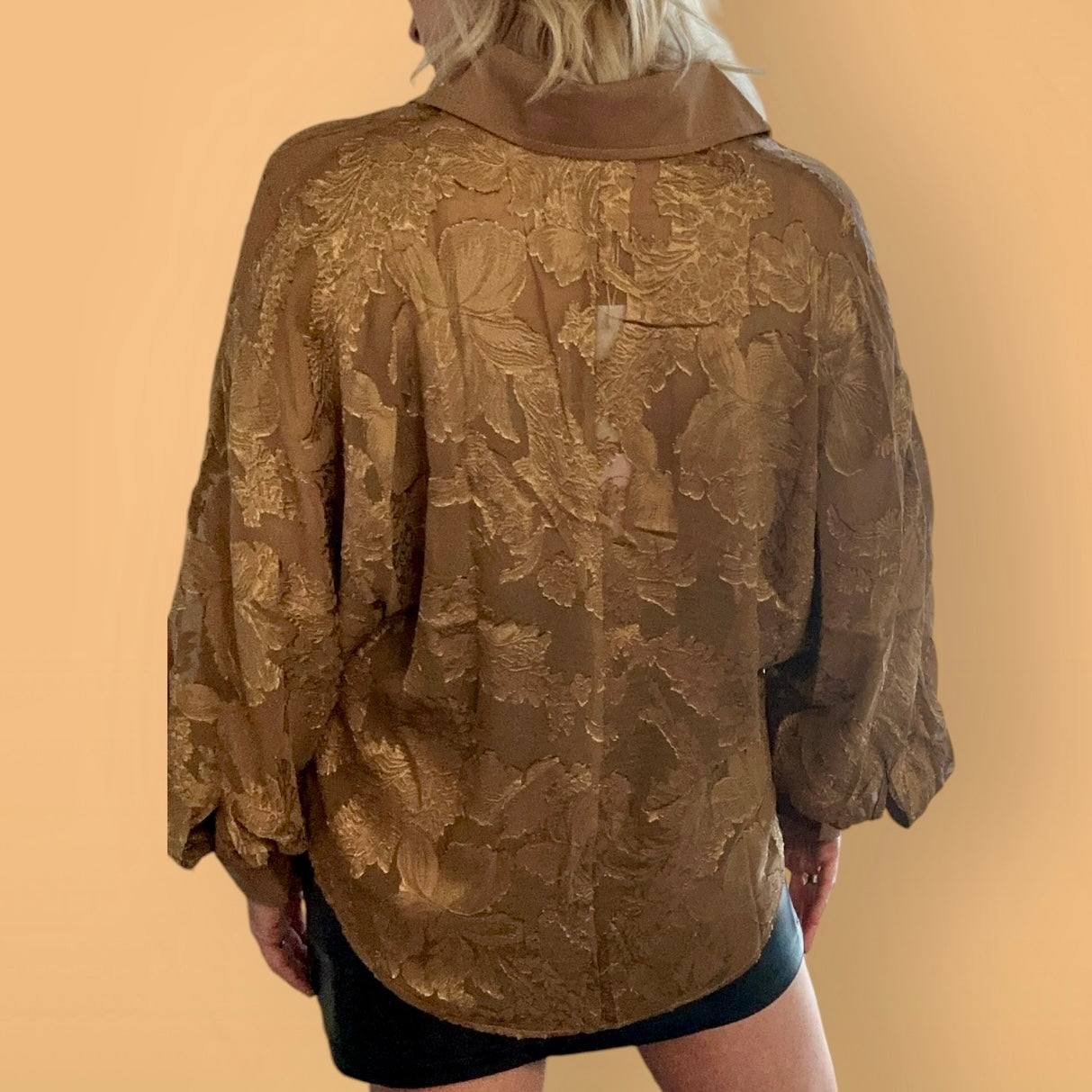 Elizabeth Bronze Button Down Shirt