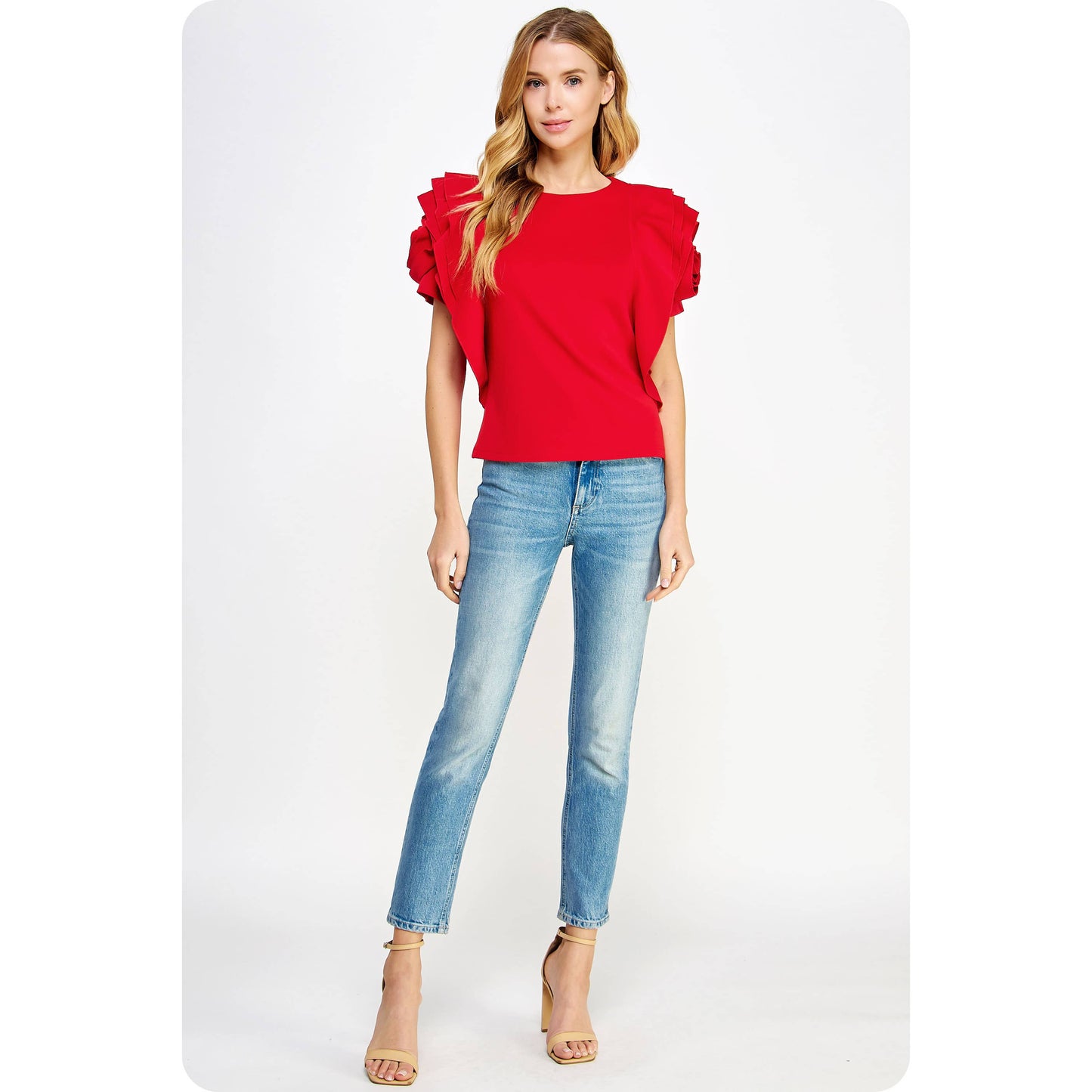 Rosey Red Origami Top