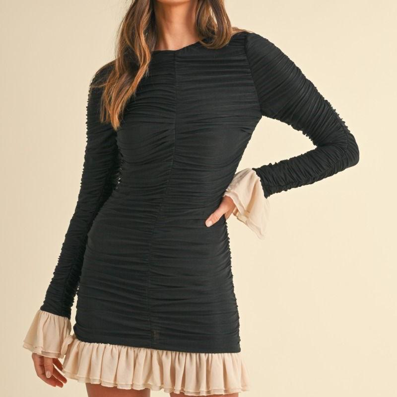 Rachel Ruched Mini Dress