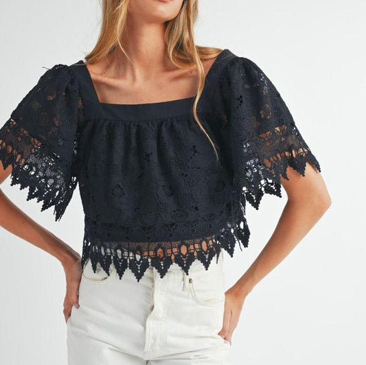 Fiona Flutter Blouse Top